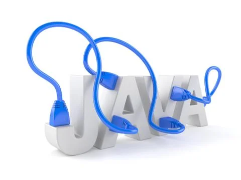 Java text Stock Illustration