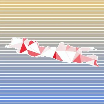 Java vector illustration. Java design on gradient stripes background. Techn.. Illustration