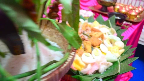 Java wedding ritual Stock Footage 120913032