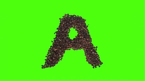 Java word made out of coffee beans Stock-Footage 146392191