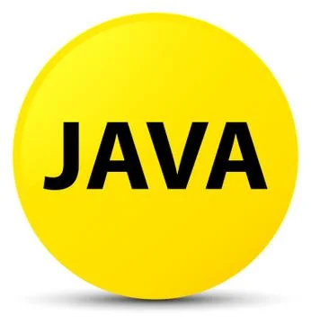 Java yellow round button Stockillustratie