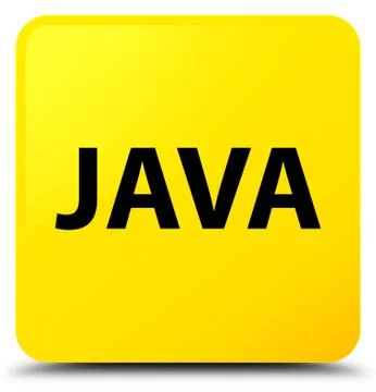 Java yellow square button 스톡 일러스트
