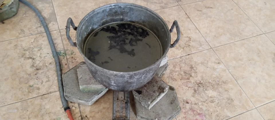 Javanese Batik Making Process Pot Stock Photos