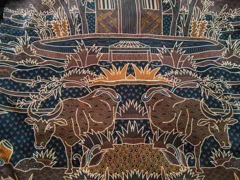 Javanese batik Stock Photos