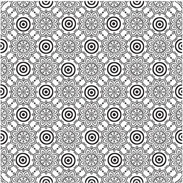 Javanese Batik Seamless Pattern vector Ilustración de archivo