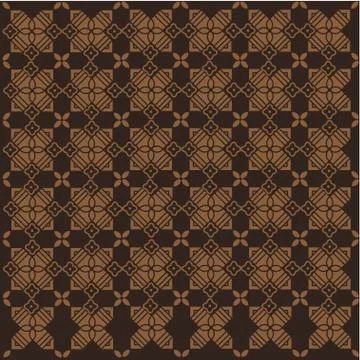Javanese Batik Seamless Pattern vector Ilustración de archivo