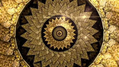Javanese Ornaments Tunnel Background Stock Footage 343269431