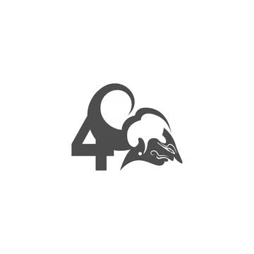 Javanese puppet icon with number logo design vector illustration Illustrazione stock