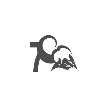 Javanese puppet icon with number logo design vector illustration 스톡 일러스트