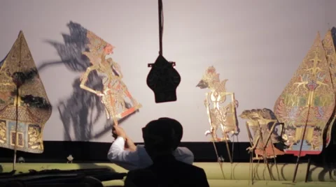 Javanese Shadow Puppet (Wayang Kulit) Video stock 50954961
