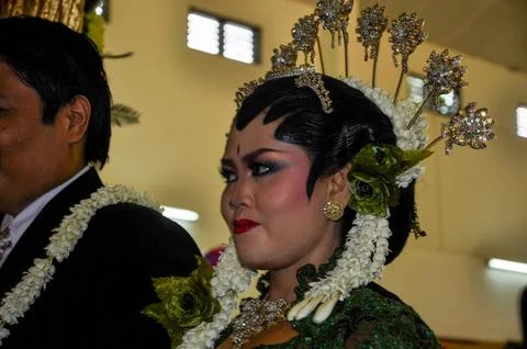 Javanese wedding bride Stock Photos