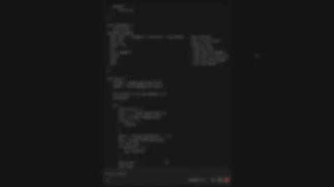 JavaScript automation script scrolling across dark software interface with .. Video stock 342540856