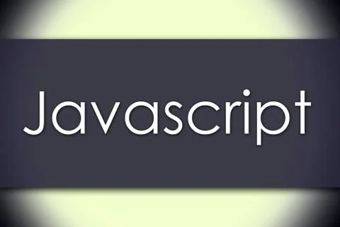 Javascript - business concept with text 스톡 일러스트