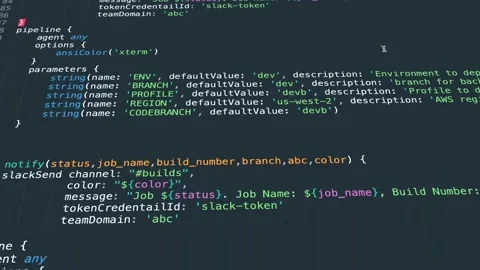 Javascript computer programming code scroll close up. Stock Footage 183401803
