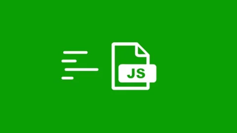A javascript file icon appearing with speed lines animation on green screen.. Stock Footage 346497443