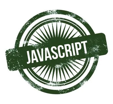 Javascript, green grunge stamp Stock-Illustration