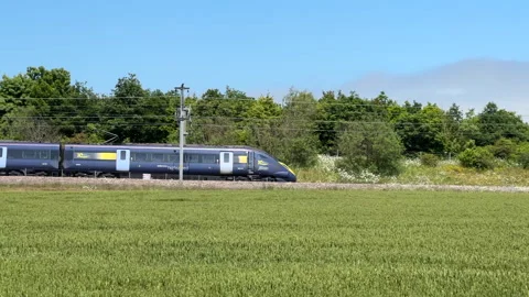 Javelin high speed express train HS-1 Stock Footage 243309150