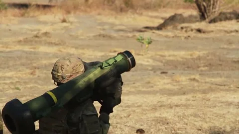 Javelin Missile Stock Footage 296698626