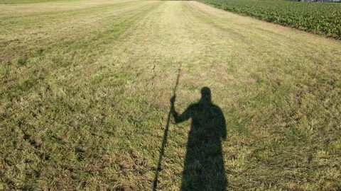 Javelin thrower preparing to throw in the field Stock Footage 133090660