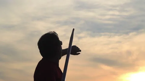 Javelin throwing - Slow Mo Stock-Footage 51089640