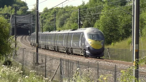 Javelin Train at Boxley on HS1 Video stock 113614098
