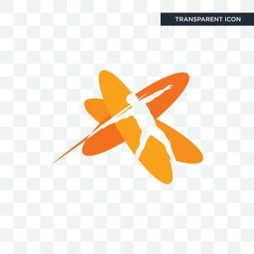 Javelin vector icon isolated on transparent background, javelin logo design Stock Illustration