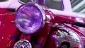 Jawa motorcycle at automotive-show HD Footage