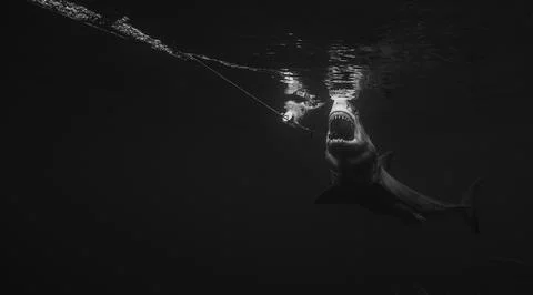 Jaws in the Dark Stock Photos