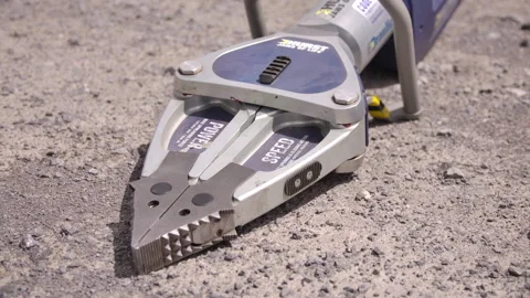 Jaws of life firefighter tools in a car accident Stock Footage 329439112