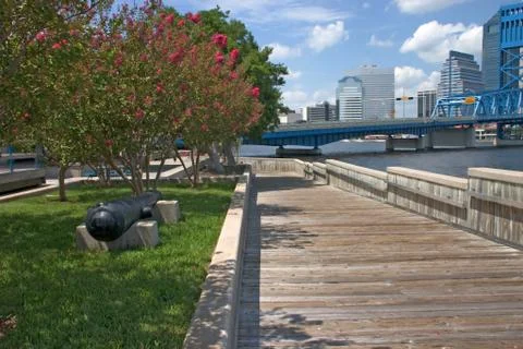 Jax riverwalk Stock Photos