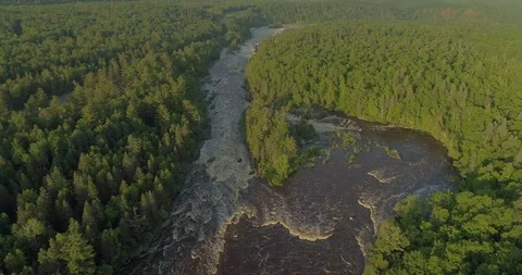 Jay Cooke Falls - 1m - 4k30fps 1 Stock Footage 94750140