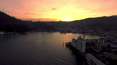 Jayapura in the evening Stock Footage 303792498