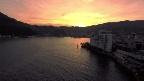 Jayapura in the evening Stock Footage 303792650