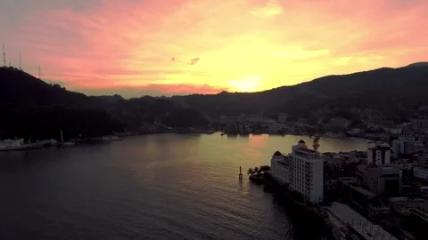 Jayapura in the evening Stock Footage 303792715