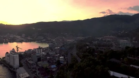 Jayapura in the evening Stock Footage 303792920