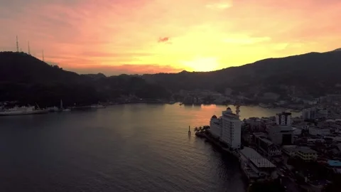 Jayapura in the evening Stock Footage 303793026