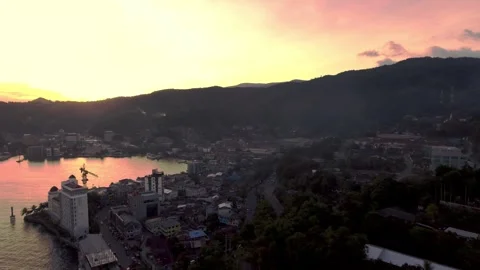 Jayapura in the evening Stock Footage 303793141