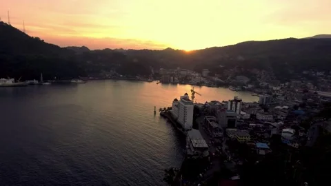 Jayapura in the evening Stock Footage 303793205