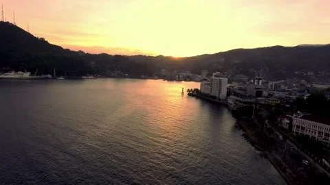 Jayapura in the evening Stock Footage 303793220