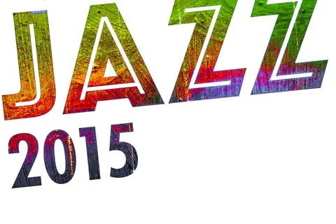 Jazz 2015 Graphic processing of the word jazz combined all-2015. Copyright... Stock Photos