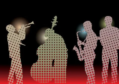 Jazz band Stock Illustration