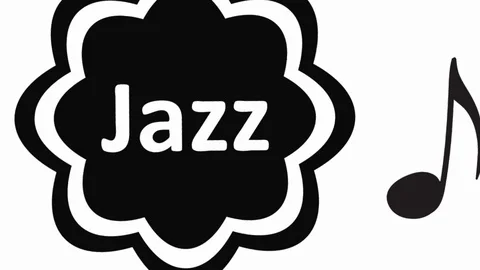 Jazz black and white Stock Footage 92582829