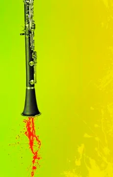 Jazz Clarinet Stock Illustration