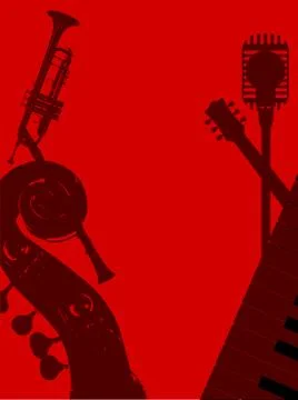 Jazz Club Background Stock Illustration