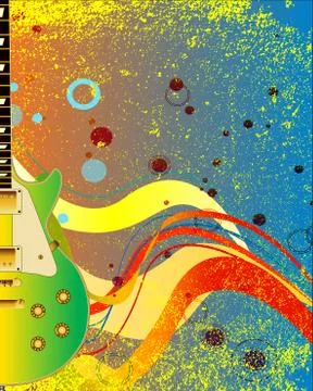 Jazz Colour Solid Electric Stock Illustration