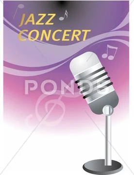 Jazz concert Stock Illustration