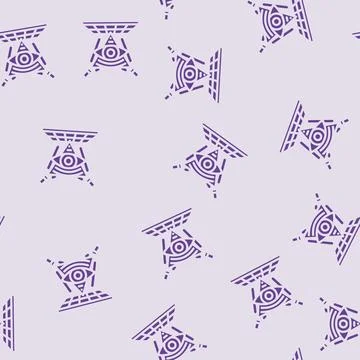 Jazz disco party glyph vector seamless pattern Stock Illustration