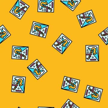 Jazz disco party vector seamless pattern 스톡 일러스트