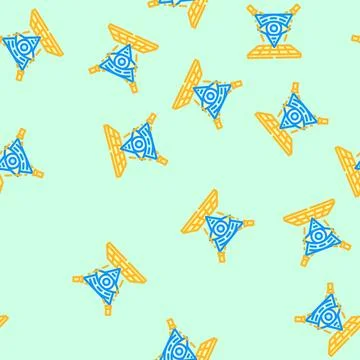 Jazz disco party vector seamless pattern Stock Illustration