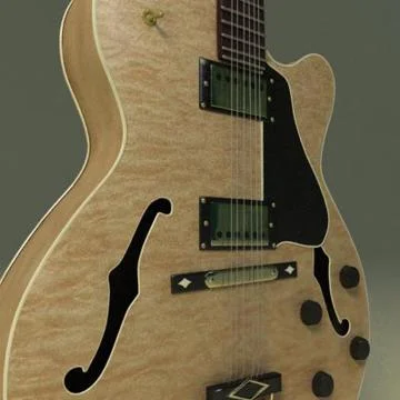 Jazz guitar 3D Model